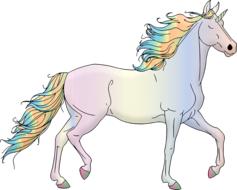 excellent unicorn rainbow drawing