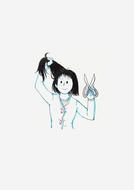 girl hairstyle drawing
