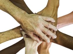 hands as a symbol of teamwork