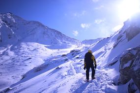 Winter Seasonal Snowy Mountain