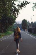 Journey Stroll girl road