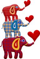 stacked elephant toy drawing