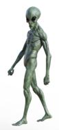 sci fi alien 3d drawing