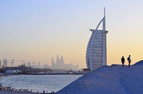 Dubai silhouettes at dusk