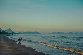 Shore Sand and sea, thailand