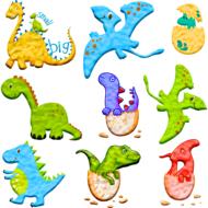 play doh dinosaurs drawing