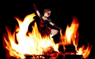 Devil Fire Dance person