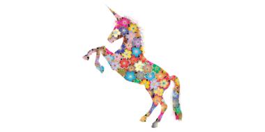 unicorn horse flower drawing