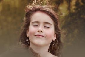 Female happy face