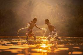 Boxing water people