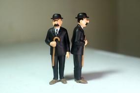 detectives clay figurines