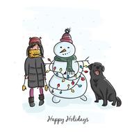 Happy holidays card