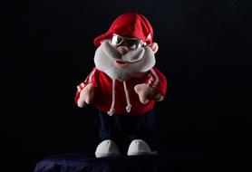 Cool Old Man in red cap, Funny soft toy