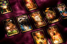 tarot cards on the table
