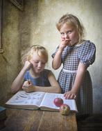 Kids Book Retro and apples