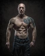 Athlete Brawny Strong man