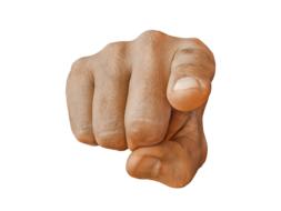 male Hand Pointing Finger