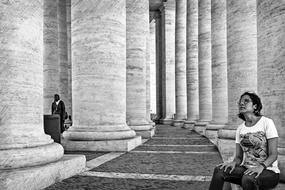 monochrome photo of Tourism in Vatican