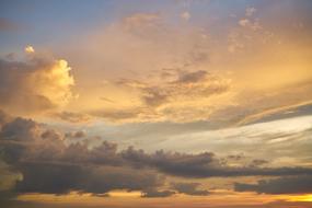 excellent Yellow Clouds White