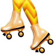 roller skating as a drawing