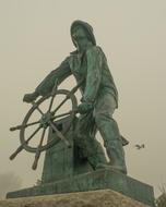 Man At The Wheel Gloucester statue