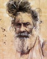 portrait of sadhu holy man religion