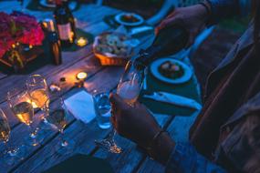 romantic dinner outdoor