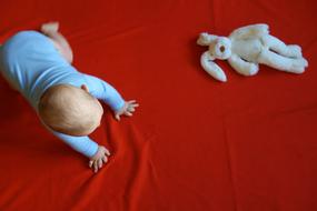 Small Child Baby with Toys