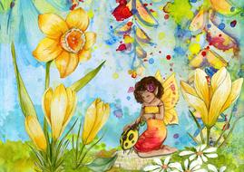 scene design of fairy fantasy art