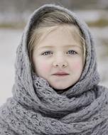 Winter Scarf Cold girl