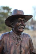 Old Man Bronze statue