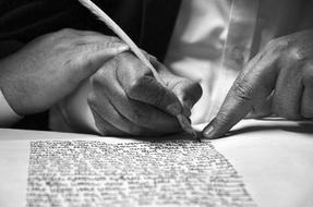People Hand text
