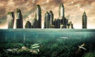 sunken city, collage