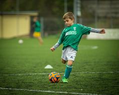 boy occer Playing