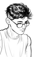 anime manga boy drawing
