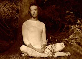 Person Meditation forest