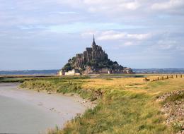 distant view of Le Mont Saint Michel