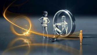 surreal people and ring