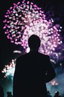 Celebration Concert Disco man silhouette