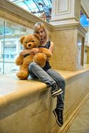 teenager with teddy