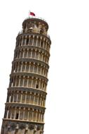 isolated Pisa tower