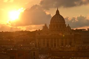 Vatican Rome sun