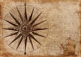 wonderful compass map drawing