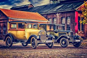 classic retro car in germany
