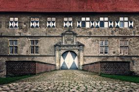 photo of a medieval castle in Munsterland, Germany