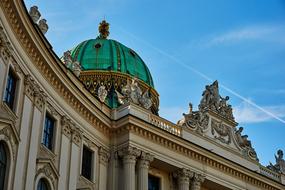 facade of the imperial palace in vienna