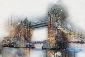 london tower bridge drawing