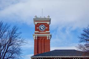 brick clock tower in Washington