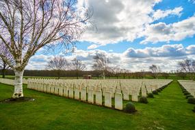 World War I cemetery in Flanders