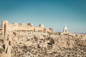 Ancient fortress in San Cristobal in Andalusia